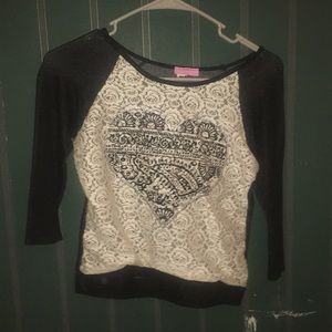 Girls heart sweater